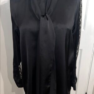 Stella McCartney Black Tie Front Blouse